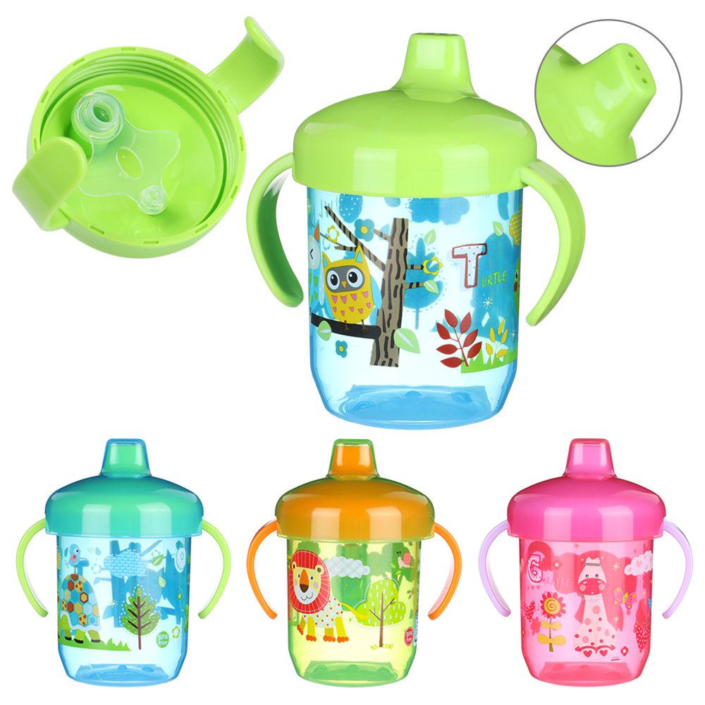 Baby Food Jars With Lids - ถ้วยดื่มการเรียนรู้ของลูกน้อยพร้อมที่จับคู่ฝาพับปราศจากสาร BPA ขวดแก้วน้ำสำหรับทารกที่ไม่รั่วซึมถ้วยตุ่นปากเป็ดพร้อมฝาปิดใหม่
