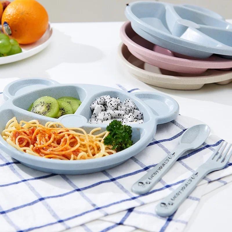 ชามเด็กช้อนส้อมชุดให้อาหารบนโต - Baby Food Menu บทวิจารณ์และราคา