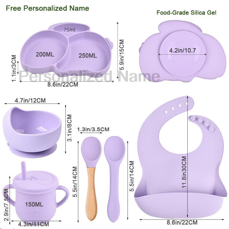 ฟรีส่วนบุคคลชื่อเด็กซิลิโคนกระ - Baby Food Menu บทวิจารณ์และราคา