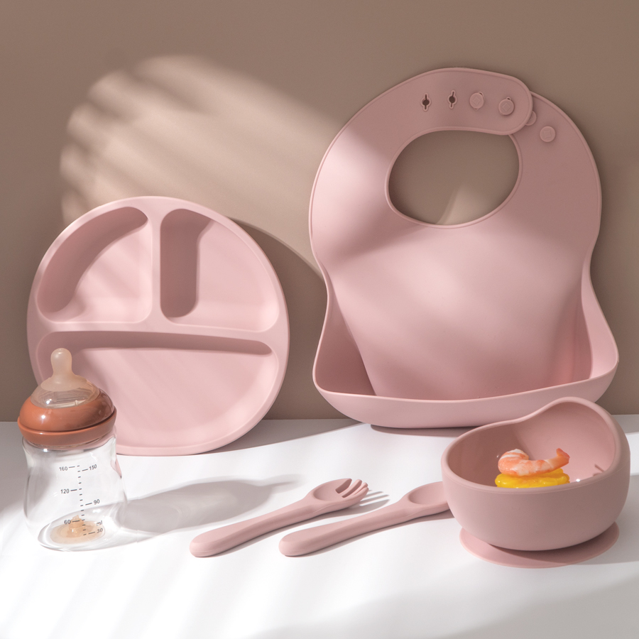 5 ชิ้นเด็กซิลิโคนชุดให้อาหารรอ - Baby Food Menu บทวิจารณ์และราคา