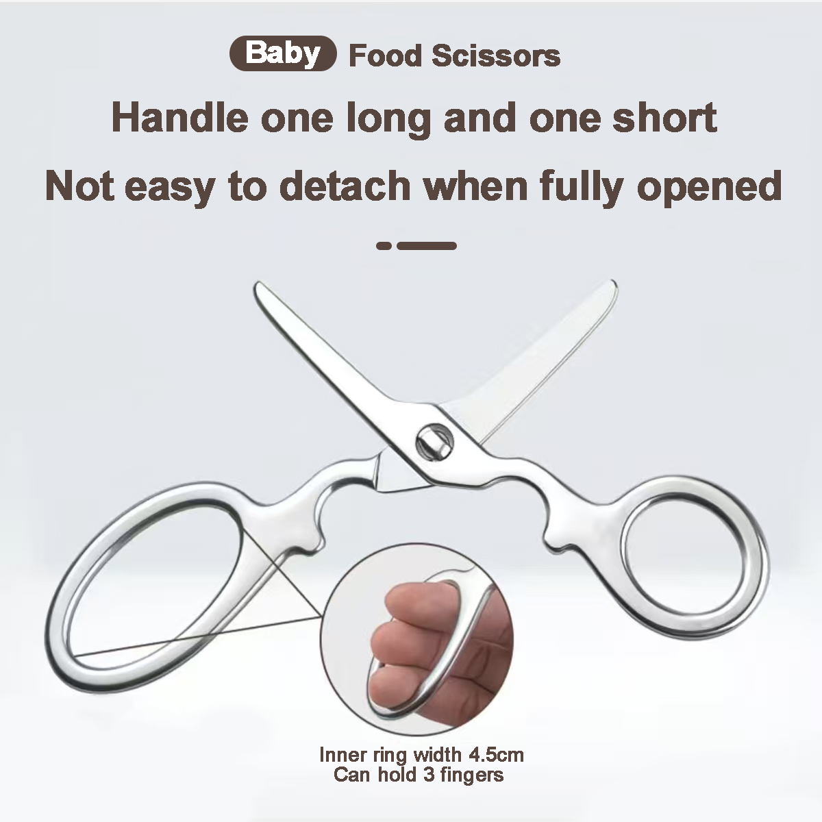 กรรไกรตัดอาหารเสริม ทำจากเหล็ก - Baby Food Scissors บทวิจารณ์และราคา