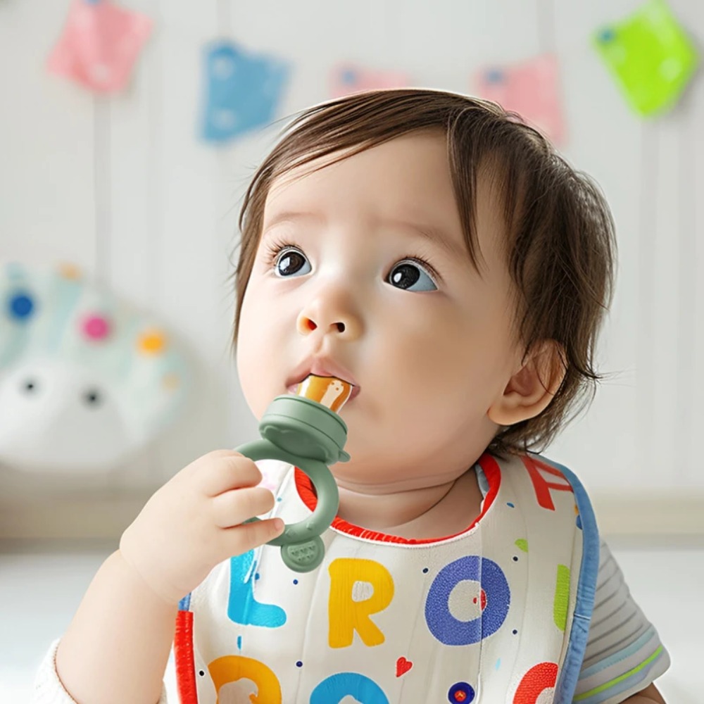 ฝาครอบจุกนมซิลิโคนสำหรับป้อนผล - Baby Food Vegetables บทวิจารณ์และราคา